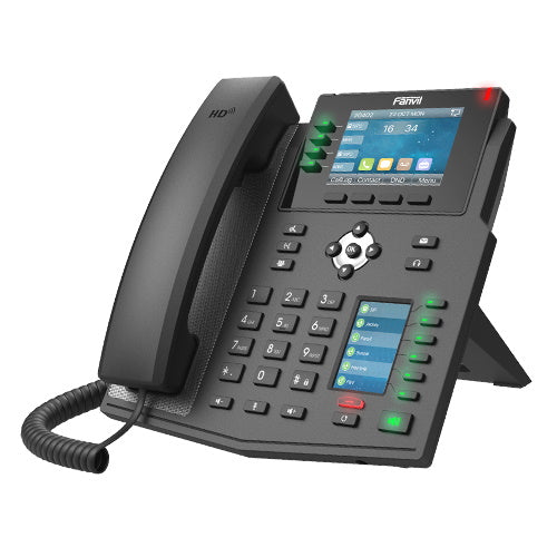 Fanvil X5U High End Enterprise IP Phone - 3.5' Colour Screen, 16 Lines, 40 x DSS Buttons, Dual Gigabit NIC,Bluetooth, *SBC Ready, 2 Years Warranty Fanvil X5U High End Enterprise IP Phone - 3.5' Colour Screen, 16 Lines, 40 x DSS Buttons, Dual Gigabit NIC,Bluetooth, *SBC Ready, 2 Years Warranty